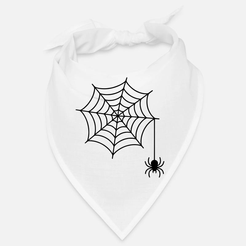 Toile d’araignée avec silhouette d’araignée Bandana