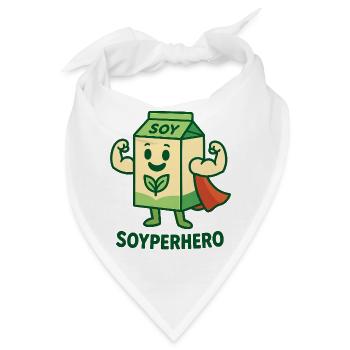 Der mächtige Soyperhero - Bandana - Weiß - Vorne