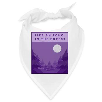 Wie ein Echo im Wald - Bandana - Weiß - Vorne