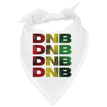 DNB Gitter Regenbogen Druck - Bandana - Weiß - Vorne