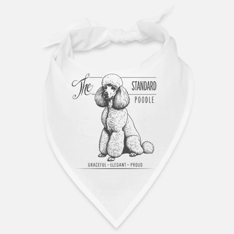Caniche standard : une grâce distincte Bandana