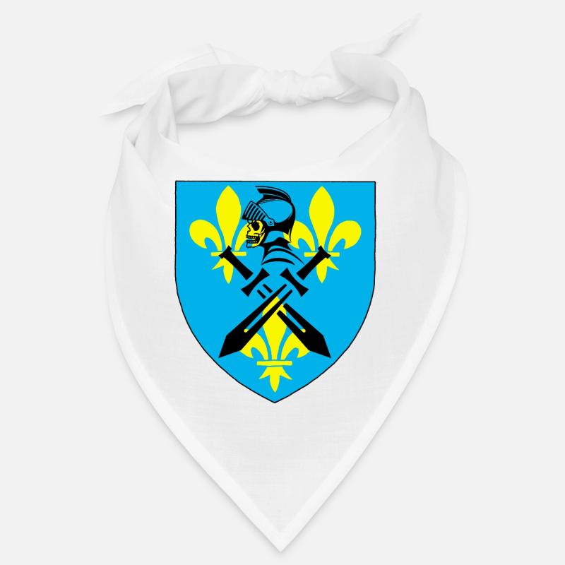 Chevalier noir et blason médiéval Bandana