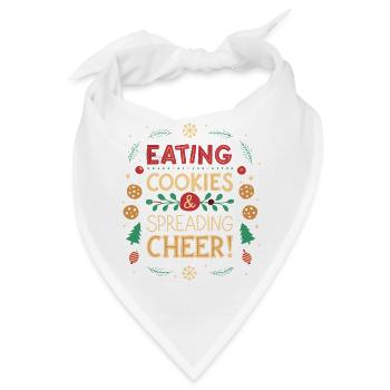 Kekse essen und Freude verbreiten - Bandana - Weiß - Vorne