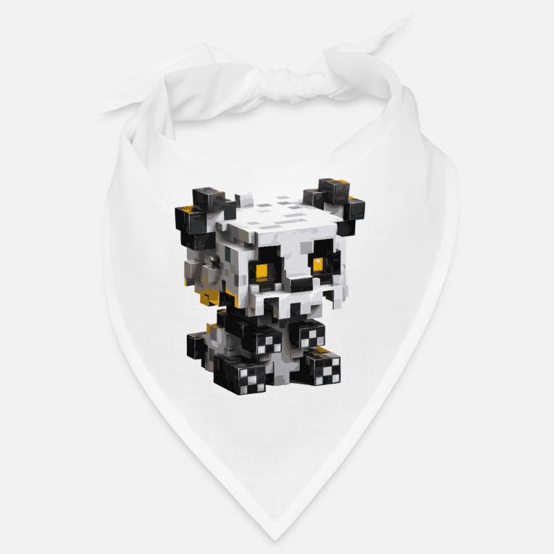 Süßer Pixel-Panda im Retro-Gaming-Stil Bandana