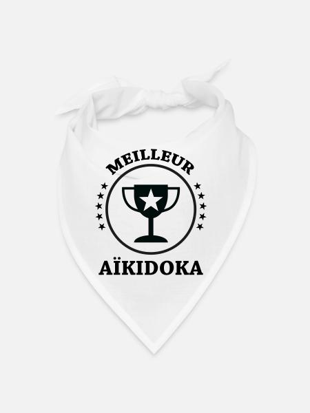 Bestes Aikido – Aikido - Bandana - Weiß - Vorne