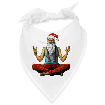 Meditation Weihnachten Yogi - Bandana - Weiß - Vorne