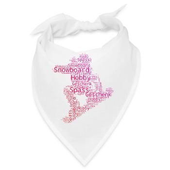 Direkte Snowboard Aussage - Bandana - Weiß - Vorne