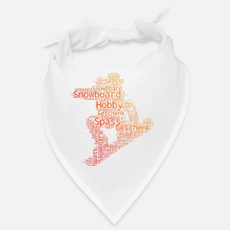 Clear snowboard message Bandana