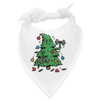 Train hard, decorate harder - Bandana - Weiß - Vorne