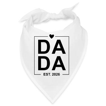 Dada gegründet 2026 - Bandana - Weiß - Vorne