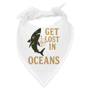 Get Lost in Oceans Nautik - Bandana - Weiß - Vorne