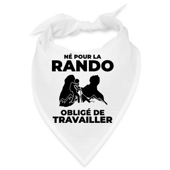 Guadeloupe Hiker Geschenk – Gwada Wander-T-Shirt - Bandana - Weiß - Vorne