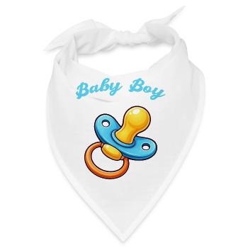 Schnuller Cartoon Baby - Bandana - Weiß - Vorne