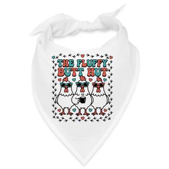 Hütte der flauschigen Hintern - Bandana - Weiß - Vorne