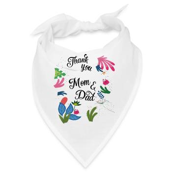 Danke - Bandana - Weiß - Vorne