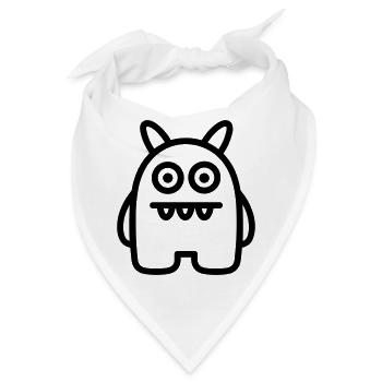 Ungeheuer - Bandana - Weiß - Vorne