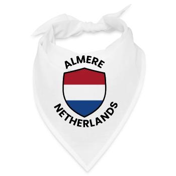 Almere Shield, Niederlande - Bandana - Weiß - Vorne