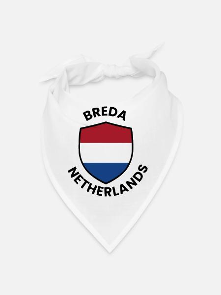 Breda Shield Netherlands - Bandana - white - Front