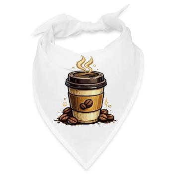 Kaffee Kunst Becher - Bandana - Weiß - Vorne