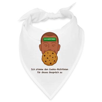 Datenschutz Cookie, Richtlinien Ironie - Bandana - Weiß - Vorne