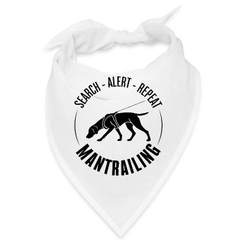 Deutsch Kurzhaar Mantrailing Hundesport Suchhunde  - Bandana - Weiß - Vorne
