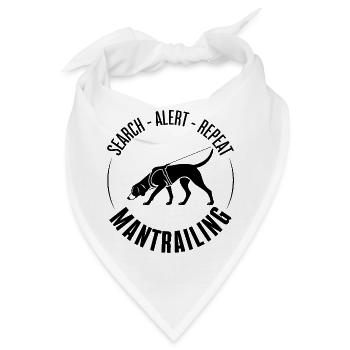 Foxhound Mantrailing Hundesport Suchhunde Wilsigns - Bandana - Weiß - Vorne