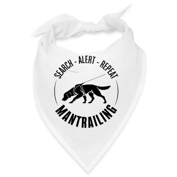 Golden Retriever Mantrailing Hundesport Suchhunde  - Bandana - Weiß - Vorne