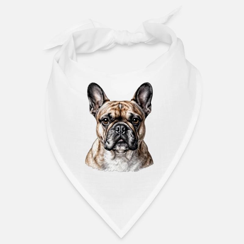 Portrait Bouledogue Français Chic Bandana