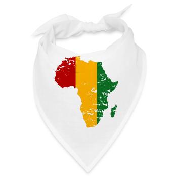 Guiena_Flagge_Afrika_used - Bandana - Weiß - Vorne