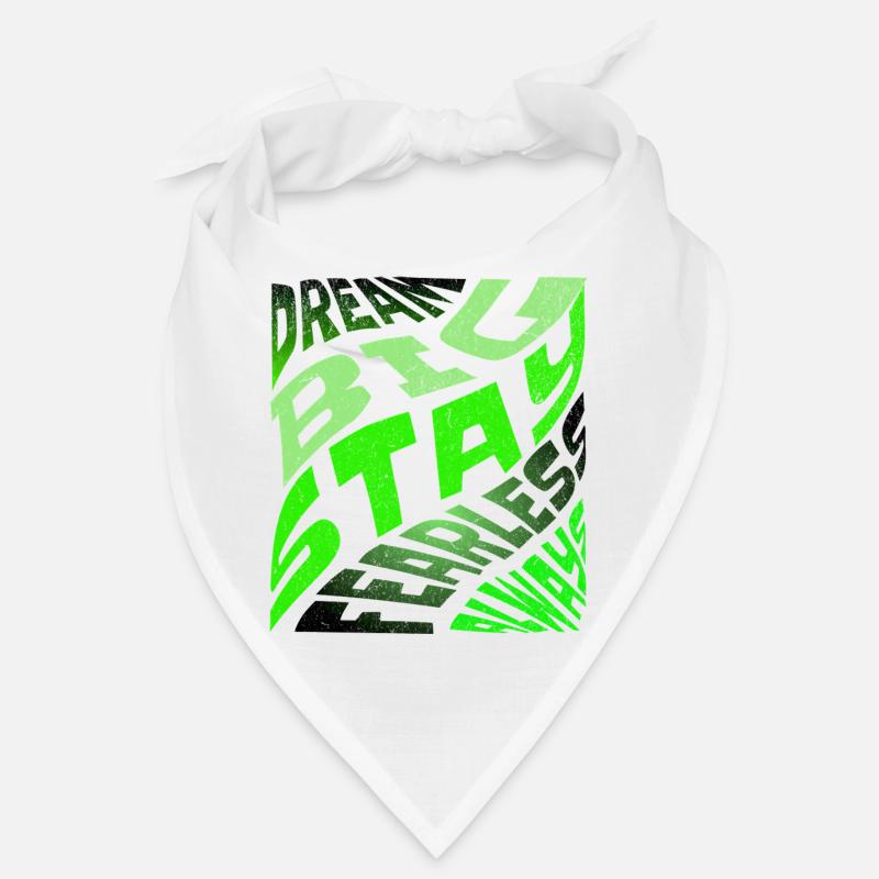 DREAM BIG Neon Typografie Bandana