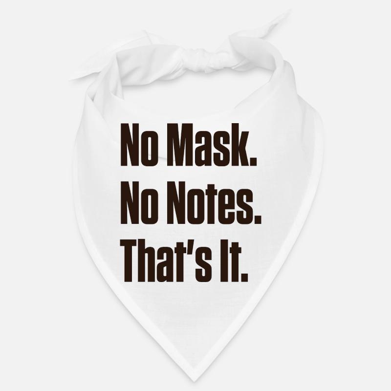 Pas de masque Pas de notes Orgueil neurodivergent Bandana