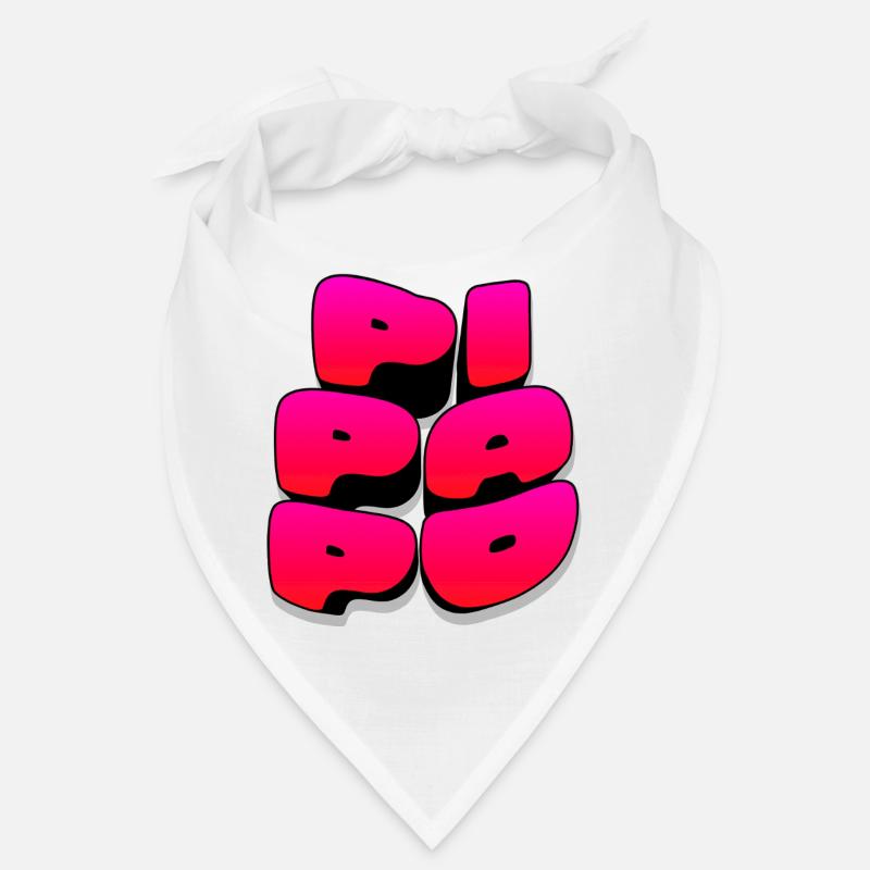 Pi Pa Po Pido Pop Gradient Blockschrift Bandana