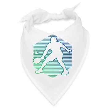 Pickleballspielerin Geschenkidee für den Muttertag - Bandana - Weiß - Vorne