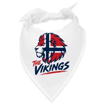 Viking Löwenlogo Fussball Norwegen Nation  - Bandana - Weiß - Vorne