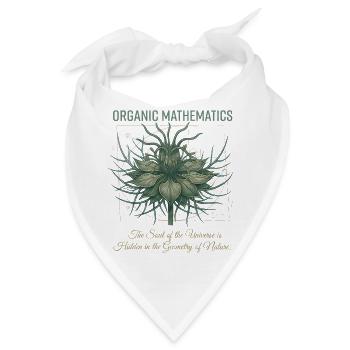 Geometrie der Naturpflanze - Bandana - Weiß - Vorne