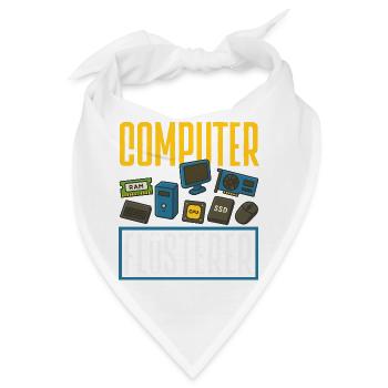 Computer Flüsterer Informatiker - Bandana - Weiß - Vorne