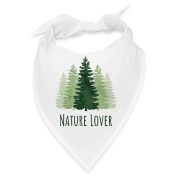 Wandern – Naturliebhaber - Bandana - Weiß - Vorne