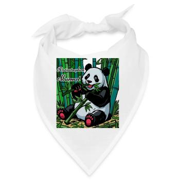 Die Katastrophen Murmel: Panda im Bambuswald - Bandana - Weiß - Vorne