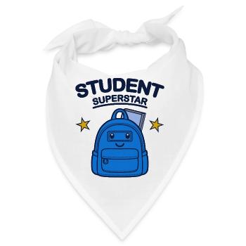 Studenten-Superstar-Design - Bandana - Weiß - Vorne
