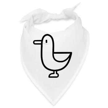 Kleiner Piepmatz - Bandana - Weiß - Vorne