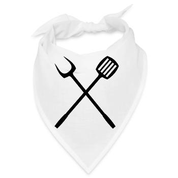 grill_grillzange besteck - Bandana - Weiß - Vorne