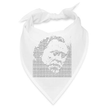 Charles Bukowski ASCII-Kunst - Bandana - Weiß - Vorne