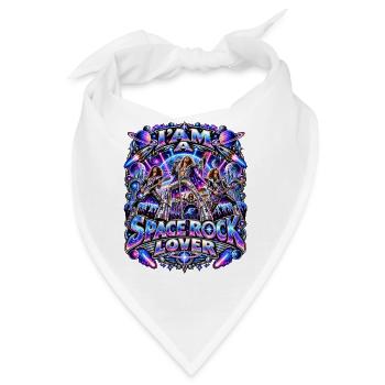 Space Rock Lover – Psychedelic Cosmic Rock Music  - Bandana - Weiß - Vorne