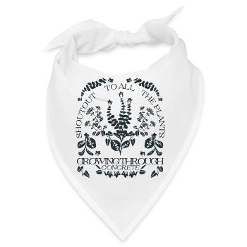 EIN GRÜSSEN AN ALLE PFLANZEN - Bandana - Weiß - Vorne