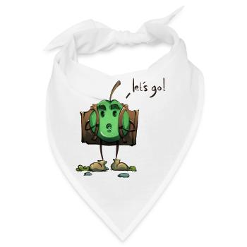 Apple Adventurer – Los geht's! - Bandana - Weiß - Vorne