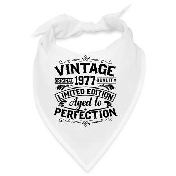 1977 Limited Edition Vintage Spruch - Bandana - Weiß - Vorne
