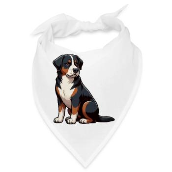 Appenzeller Sennenhund Sennenhunde Sennenhundmama - Bandana - Weiß - Vorne