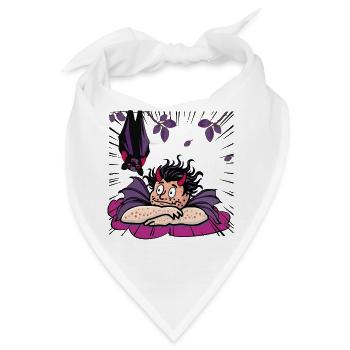 Raffael's Teuflischer Nachttraum nit Fledermaus - Bandana - Weiß - Vorne