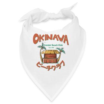 Okinawa Strandbar Illustration - Bandana - Weiß - Vorne