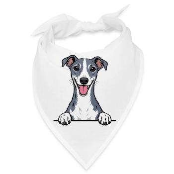 Whippet - Bandana - Weiß - Vorne